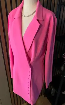 Superdown pink blazer size medium long oversized
