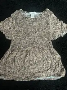 Chettah Print Flowy Tshirt 