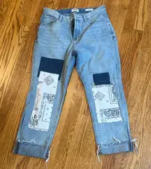 Kenzie patch vintage slim jeans