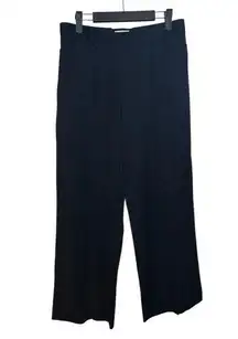 Emporio Armani Deep Navy Blue Wool Wide Leg Pants