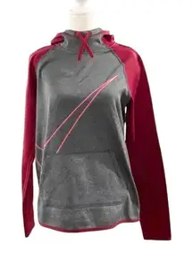 Nike Dri-Fit Swoosh Pullover Hoodie Sweatshirt Red & Pink Size Small