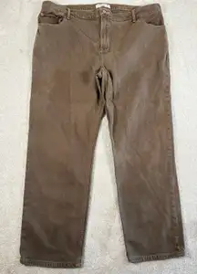 abercrombie fitch 90s straight ultra high rise 35/20s brown