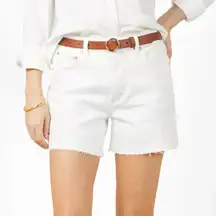Outerknown Fillmore Boyfriend S.E.A. Women Off White Denim Shorts Size 28