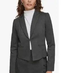 Calvin Klein Petites Women's Crop Work Wear Open-Front Blazer 6P