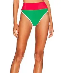 Beach Riot Emmy Bottom in Merry Color Block Sz L