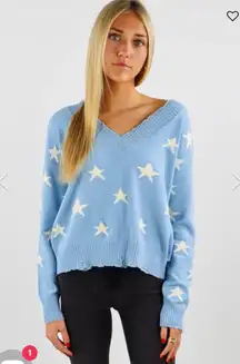 blue star sweater