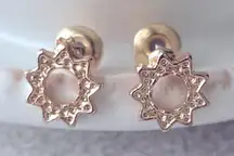 Gold star sun studs