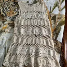 Abercrombie & Fitch Crochet Bathing Suit Cover M/L