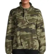 Derek Heart women’s camo hoodie fleece sweatshirt pullover