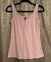 Torrid  Light Pink Ribbed Scoop Hook & Eye Tank Top 00 M/L 10 NWT