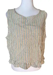 Rylee & Cru Oceanside Top in Nautical Stripe Womens Size Large