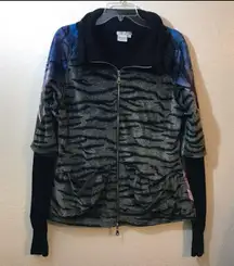 Alberto Makali  Stylish Women's Zebra Print Jacket