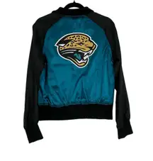 Reebok Women's Teal Vintage Y2K Jacksonville‎ Jaguars Track Bomber Jacket Size M