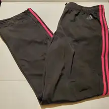 XL Pants Black Pink Stripes Regular