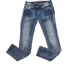 Rock revival Shaina mid rise skinny jeans size 25