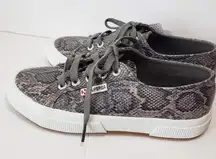 Superga  2750 - Faux Snake Grey Sneaker- Size 6