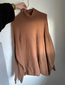 Tan Lose Turtle Neck Sweater