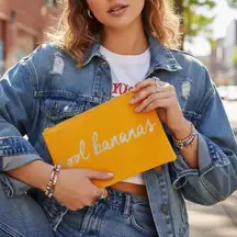 Santoro London Cool Bananas Yellow Clutch / Accessories Bag Women’s Accessory