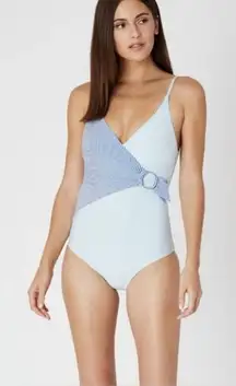 Onia Lila One Piece Swimsuit Seersucker Nautical NWOT‎ Size S