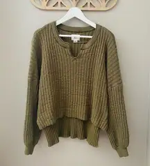 BDG by Urban Outfitters Oversized High Low Sweater Green Sz Small