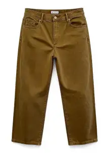 Kut from the Kloth Charlotte Wide Leg pants Size 2P ankle-length shade of brown