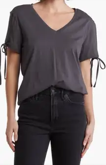 All Saints Kay Tee in Black Washed