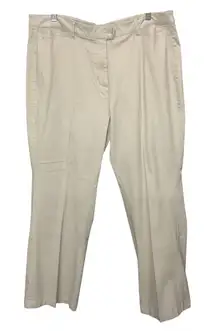 Woolrich Women's British Tan‎ Straight Leg Trouser Pants Beige 16P Petite
