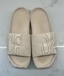 Nike Air Jordan Womens Sandals Slip On Slides CZ8027-201‎ White Jumpman Size 8