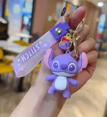 New Stitch Cute keychain cartoon key chain accessories key ring bag Backpack