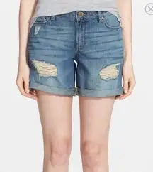 Karlie Boyfriend Denim Shorts in Peyton