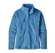 Patagonia Re-Tool Snap-T Pullover jacket port break up blue womens small