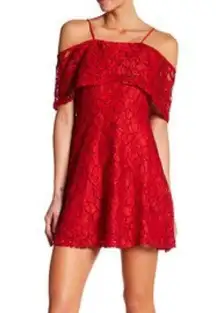 Dee Elle Cold Shoulder Lace Dress