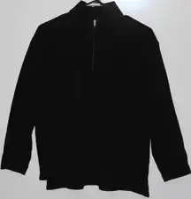 Women's Patagonia Lightweight Black Fleece Half Zip Pullover Jacket Size Medium