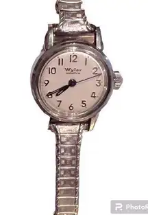 Vintage Wyler Incaflex Ladies Watch Stainless Case Bezel Glass Clear