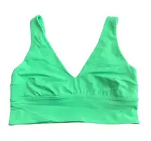 Lululemon Womens Size 10 Align V-Neck Bra Pistachio Bright Green Support C/D Cup