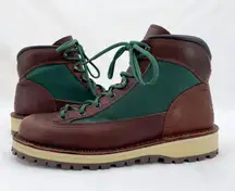 Danner Ridge Smores Brown Green Leather Outdoor Hiking Boots Gorpcore Women’s 8