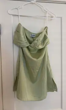 Silky Green Princess Polly Dress