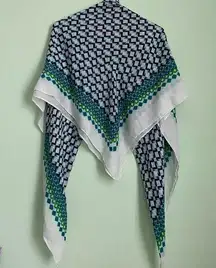 Old Navy Large Green and Blue Scarf