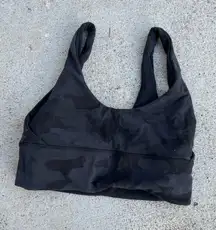 Lululemon Align Sports Bra Reversible Black and Camo