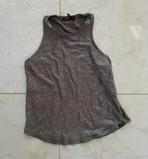 Koral Brown Metallic Loose Fitting Tank Sz XS