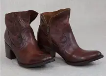 Freebird by Steven Salt Distressed Cognac Western Boots Women’s Size 10