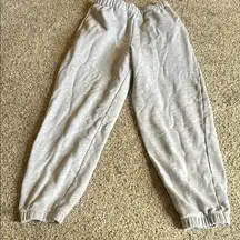 American Eagle Outfitters Gray Sweatpants Relaxed Fit Elastic Cuffs