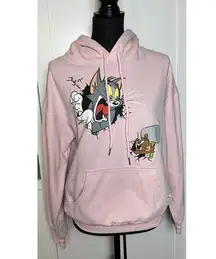 Tom & Jerry Women’s Pink Hoodie Size Small (Medium)‎