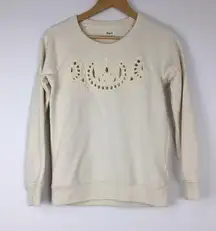 Madewell  Crew Neck Cut Out Sweatshirt Size XS