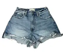 Abercrombie & Fitch the cutoff short high Rise curve love shorts size 0