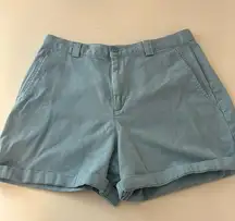 Dockers blue cuffed mid rise denim shorts