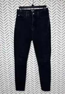 Levi’s Denizen Super High-rise Stretch Skinny Size 6 Washed Black rinse