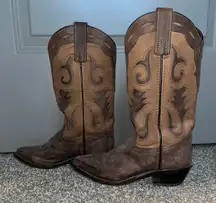 Real Leather Cowboy Boots