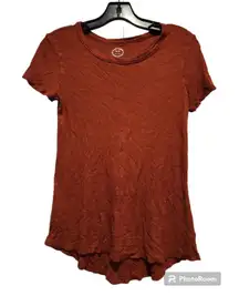 Maurices Ribbed T-Shirt Casual‎ Short Sleeve Top Basic Tee XS