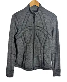 Lululemon Define Jacket Luon Jacket Women 8 Heathered Gray Yoga Pilates Active